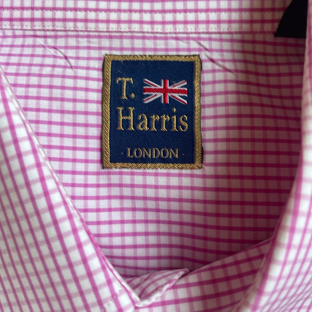 T Harris London men's button down shirt